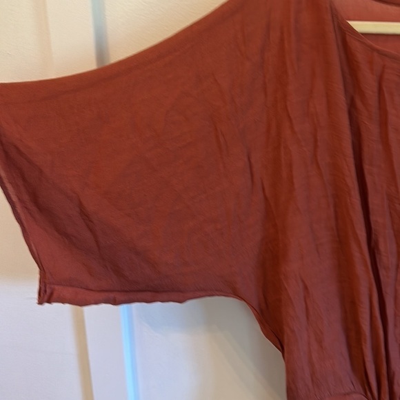 Blue pepper burnt, orange blouse, size large - Picture 4 of 5